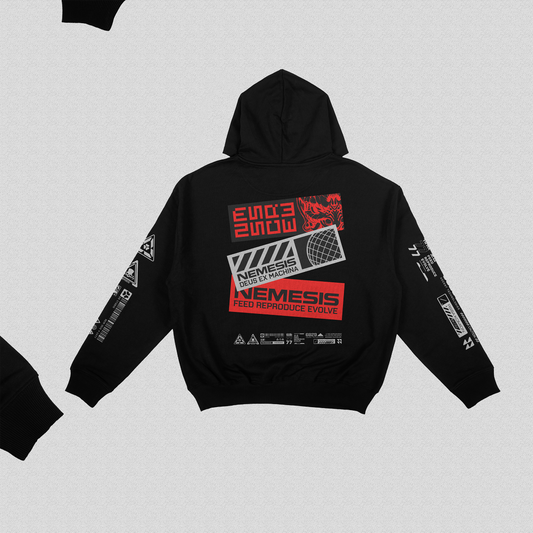 FIST OF THE NORTH STAR HOODIE (RED PRINT)